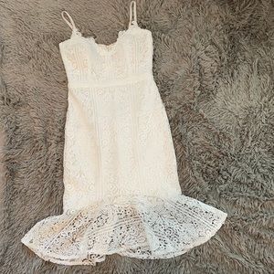 Lace crochet dress